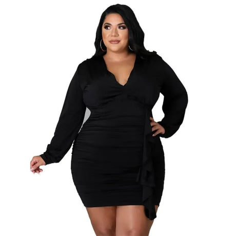 Women Autumn Plus Size Dresses - Lootquake