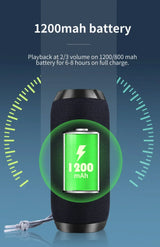 Enceinte Bluetooth TG117, enceinte portable sans fil, caisson de basses stéréo étanche pour l'extérieur, compatible avec radio TF