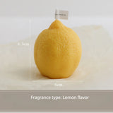Vela de limón decorativa con fragancia INS, regalo de cumpleaños, regalo de cumpleaños, vela de imitación de fruta, velas perfumadas