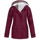 Women's Ski Jacket Warm Winter Snow Coat Waterproof Windbreaker Hooded Raincoat Snowboarding Jackets - Lootquake