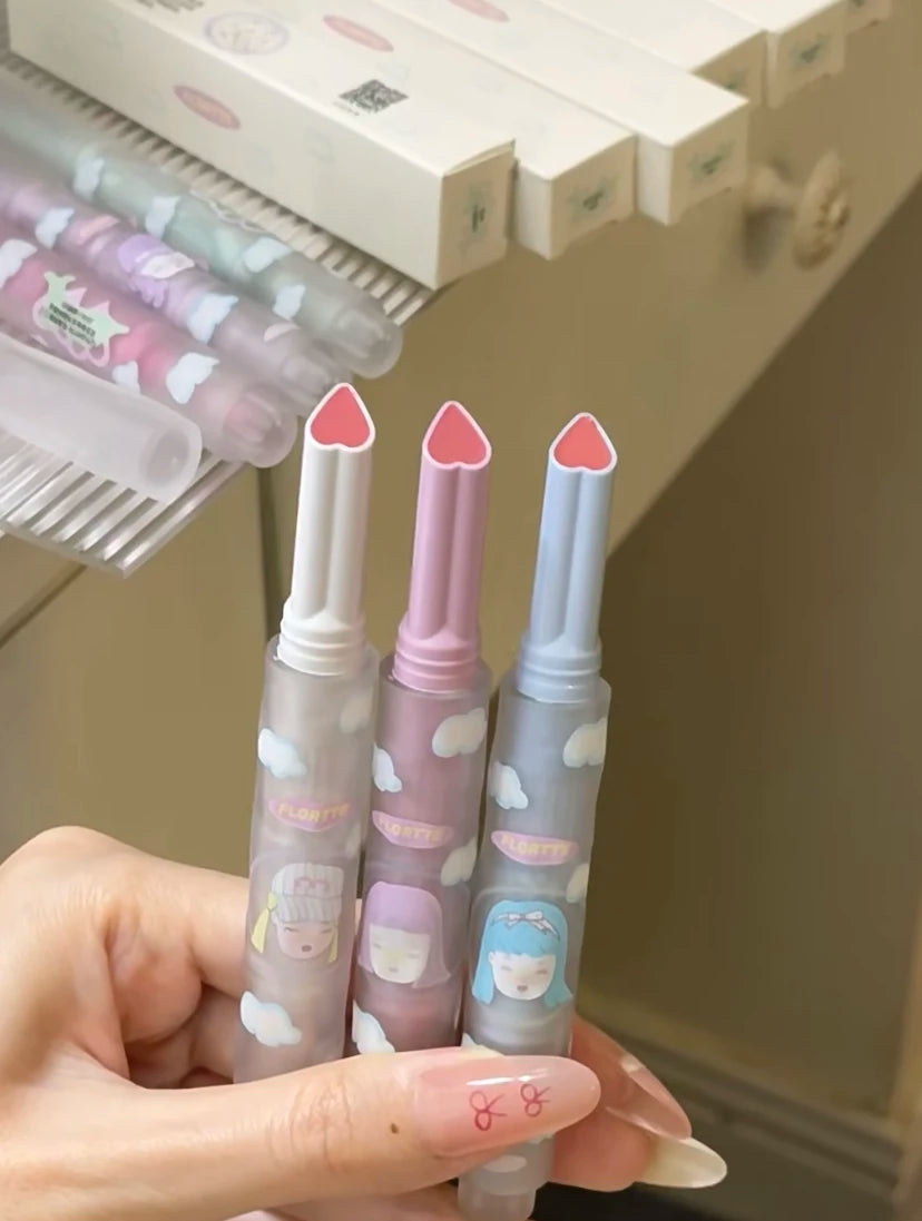 Flortte Wackky Lipstick Love Solid Labial Mucus Moisturizer Velvet Foggy Surface Long Lasting Lovely Girl