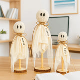 Wooden Crafts Ghost Wooden Stand Spooky Design Unique Ornaments Spooky Wooden Decor Halloween Handmade Decor