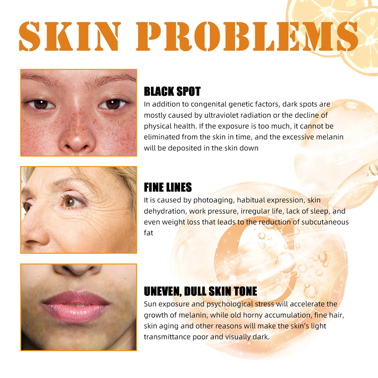 Vitamin C Essence Deep Moisturizing Skin Antioxidant Improve Dullness Reduce Melanin Deposition Even Skin Tone Brightening Serum