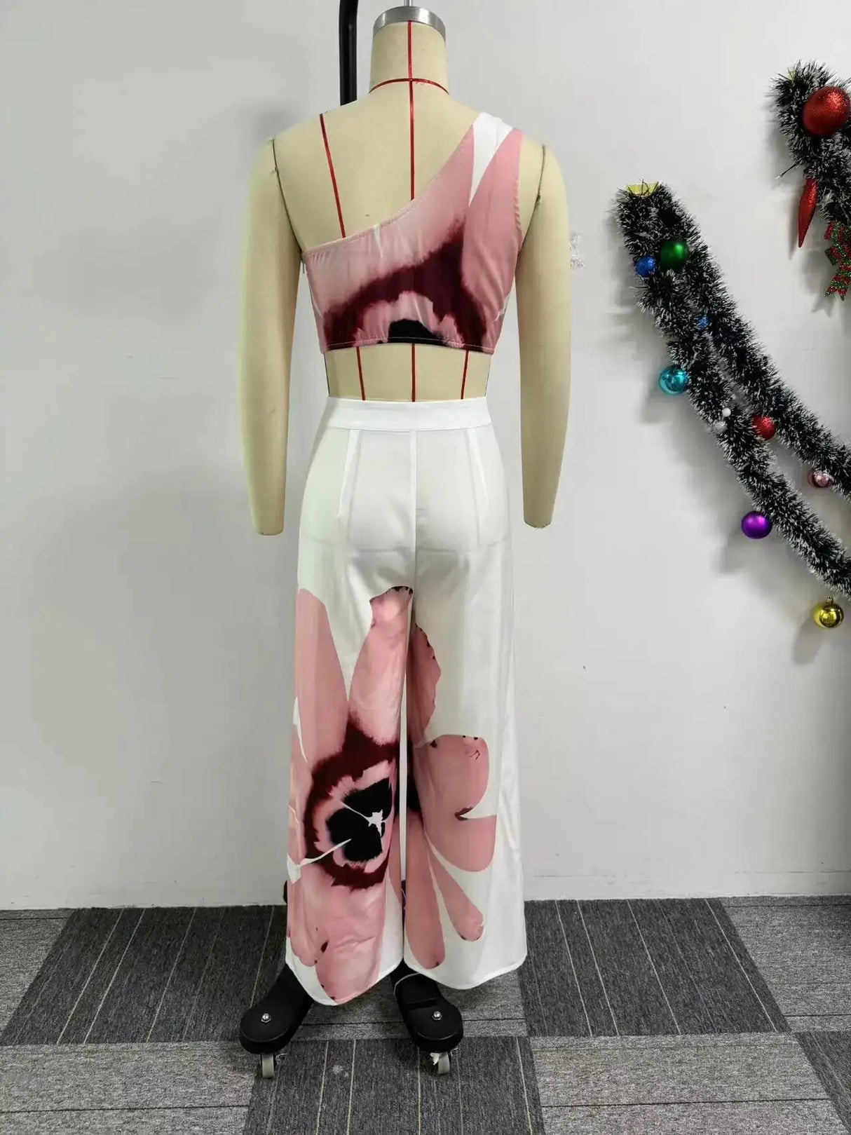 2 Piece Women Sets 2024 New Arrival Summer Autumn Matching Printing Two Pieces Sets Sleeveless Top And Pants Suits Outfits - Lootquake