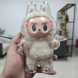 Étui de protection Labubu 17 cm Labubu V1V2V3, adapté au port de vêtements, étui de rangement en acrylique transparent, cadeaux DIY
