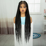36" Knotless Box Braids Wig | Full Lace | Baby Hair | Natural Look