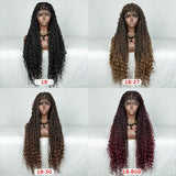 32" Knotless Braids Wig with Baby Hair | Transparent Lace Front