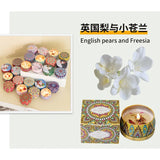 Bougie parfumée aux fleurs séchées, souvenir de mariage, parfum de fleur éternelle, bougie parfumée à l'huile essentielle de plante longue durée