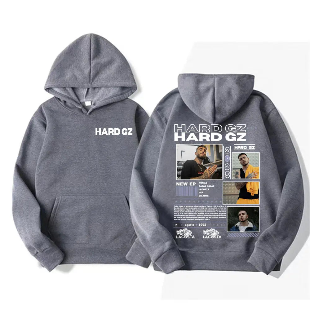 Rapper Hard Gz Lacosta 2025 Tour Graphics Hoodies Men Women's Harajuku Hip Hop Street Sweatshirt Fashion Casual Oversized Hoodie - Lootquake