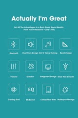 Altavoz Bluetooth Salange con cable USB, puerto de 3,5 mm, barra de sonido para PC, consola de juegos, teléfono inteligente, portátil, tableta, juego de escritorio negro largo