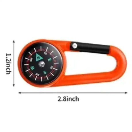 Mini Lightweight Compass, Portable Carabiner Keychain Compasses, Outdoor Camping Tool, Mountaineering Tourism Survival Equipment - Lootquake