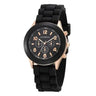 Reloj de pulsera de cuarzo para mujer, marca Ginebra, de silicona, a la moda, femenino