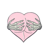 Broche estilo punk con forma de calavera y rosa, con forma de corazón, para Halloween, con forma de cabeza de gato, brújula, sombrero de mago, gato negro, broches de aleación, insignias de esmalte, alfileres de solapa