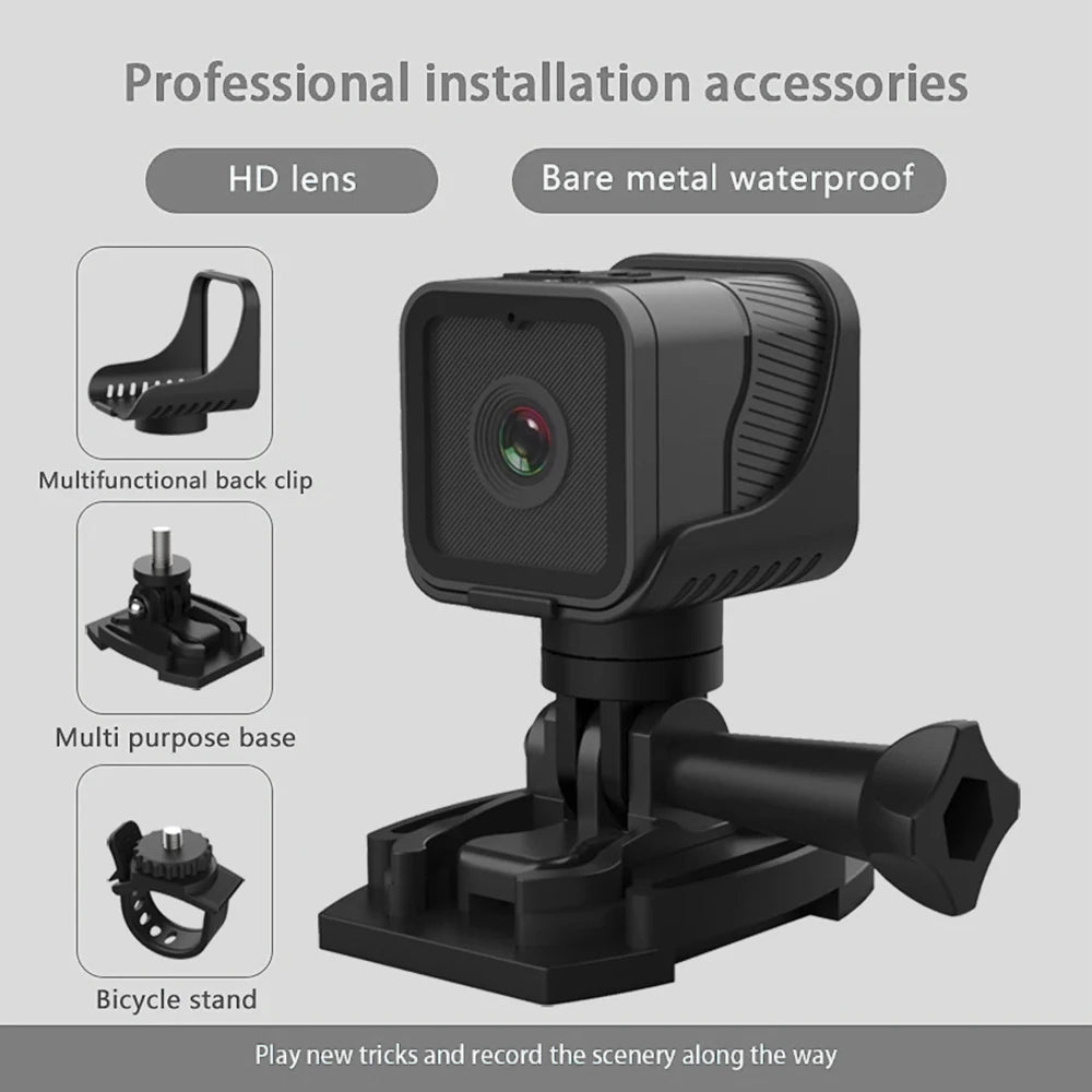 1080P High-definition Portable Sports Mini Camera with Hotspot WiFi Outdoor Bicycle Recorder Mini Network Waterproof Camera