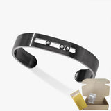 Pulsera de mujer en plata de ley S925, serie clásica MOVE/TWIN, pulsera de diamantes franceses, regalo navideño, joyería de alta calidad.