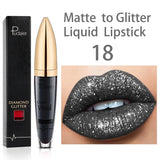 Diamond Shimmer Pearlescent Lip Gloss Waterproof Long Lasting Non-stick Cup Matte Glitter Liquid Lipstick Lip Glaze Lips Make Up