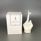 Velas creativas con forma de dedo medio, velas perfumadas, regalos divertidos y originales, adornos para decoración del hogar, regalos de cumpleaños.