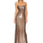 New Sexy Sleeveless Backless Lace-up Slim Long Dress Summer Elegant Pleated Backless Bright Sequins Dress Luxury Evening Dresses - Lootquake