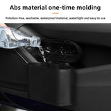 Car Trash Can Door Side Hanging Storage Bucket Lid Mini Box Bin Auto Dust Interior Rubbish Bag Garbage Accessories Push Dustbin