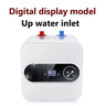 Calentador de agua eléctrico instantáneo con almacenamiento de agua de 8L, aislamiento térmico rápido, pantalla digital, perilla de control del termostato, entrada de agua hacia arriba y hacia abajo