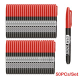 6PCs/Set Permanent Marker Pen Fine Point Waterproof Markers Thin Nib Crude Nib Black Blue Red Ink 1.5mm Fine Color Marker Pens