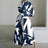 Autumn Dress Long Sleeve Dot Print Elegant Maxi Dresses For Women 2023 White Casual V Neck Shirt Party Long Dress Robe Femme - Lootquake