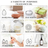 MAYJAM 1PCS 30ML Huile Essentielle d'Aromathérapie Lavande Vanille Jasmin Eucalyptus Menthe Poivrée Huile Aromatique pour Diffuseur Bougie Savon