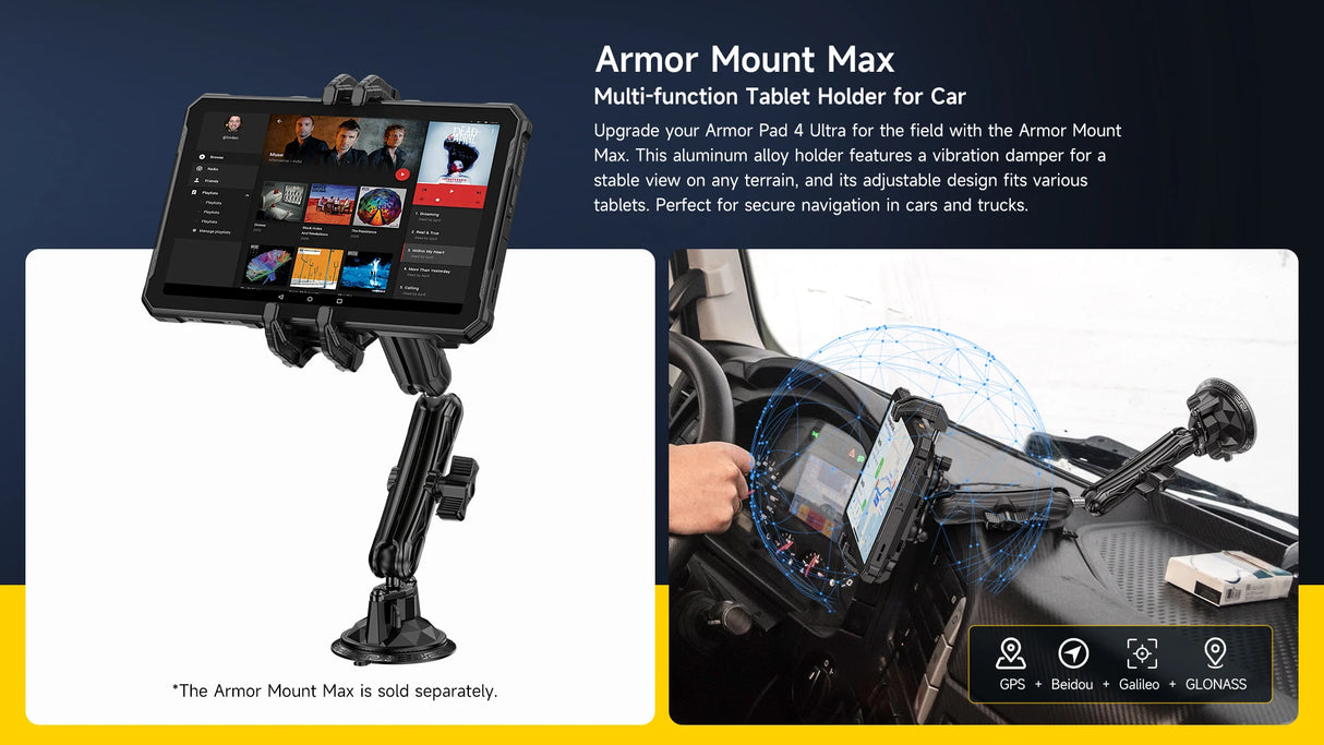 Tablette robuste Ulefone Armor Pad 4 Ultra 5G, écran 10,36 pouces, 2K, jusqu'à 16 Go de RAM, 256 Go de ROM, Android 14, 11 800 mAh