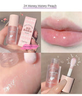 Fruity Crystal Jelly Lip Oil Hydrating Plumping Lip Coat for Lipstick Clear Lip Plumper Serum Tint Lips Care Makeup Cosmetic