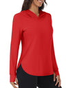 TACVASEN UPF 80+ Quick Dry Hooded Long Sleeve Sun UV Protection T-Shirts