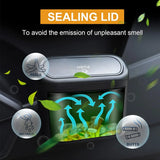 Car Trash Can Bin with Lid Car Garbage Can Leakproof Mini Car Interior Storage Case Trash for Car Office Home Car Acessories