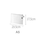 A4/A5/A6 Mesh Zipper Pouch Document Bag Waterproof Zip File Folders School Office Supplies Cosmetic Makeup Bags