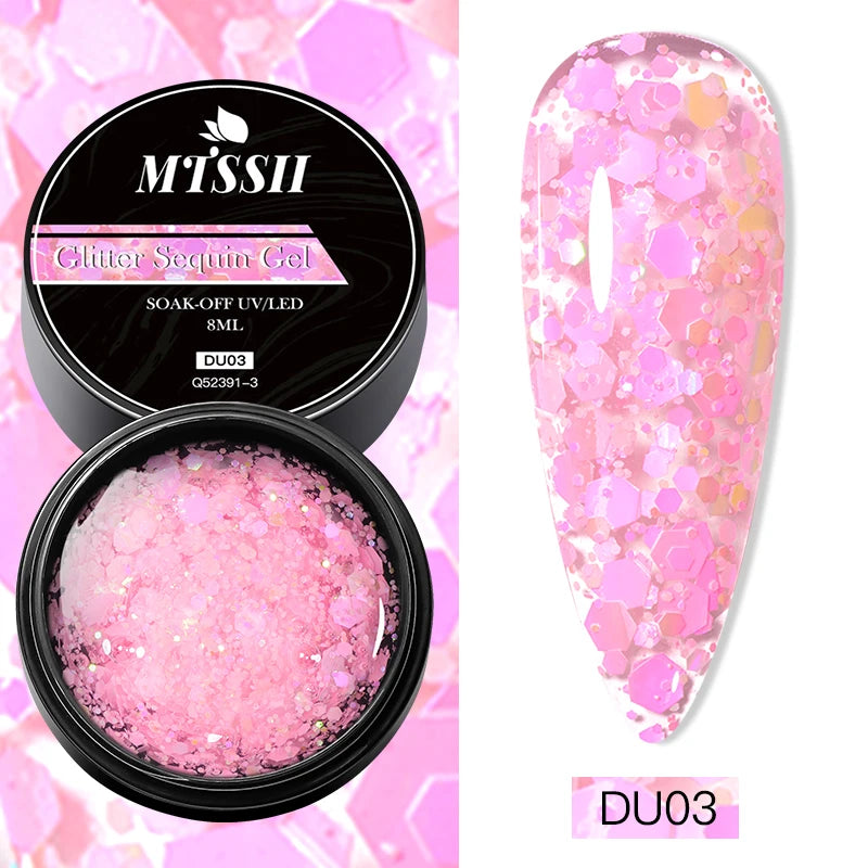 8ml Super Shine Silver Metal Painting Gel Nail Polish High-density Mirror Effect Semi Permanant Nail Art Manicure Varnish