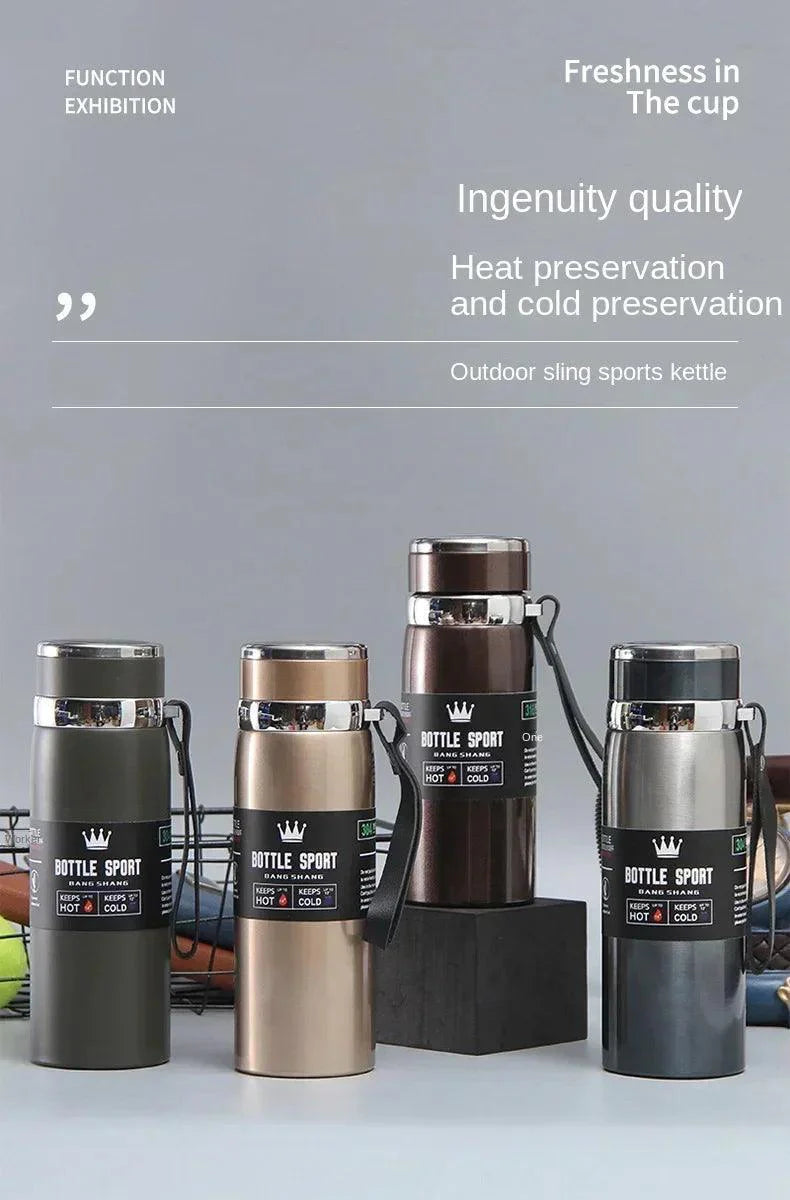1L Thermal Water Bottle Keep Cold and Hot Thermos for Water Tea Coffee Vacuum Flasks Stainless Steel Thermos Bottle