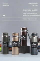 1L Thermal Water Bottle Keep Cold and Hot Thermos for Water Tea Coffee Vacuum Flasks Stainless Steel Thermos Bottle