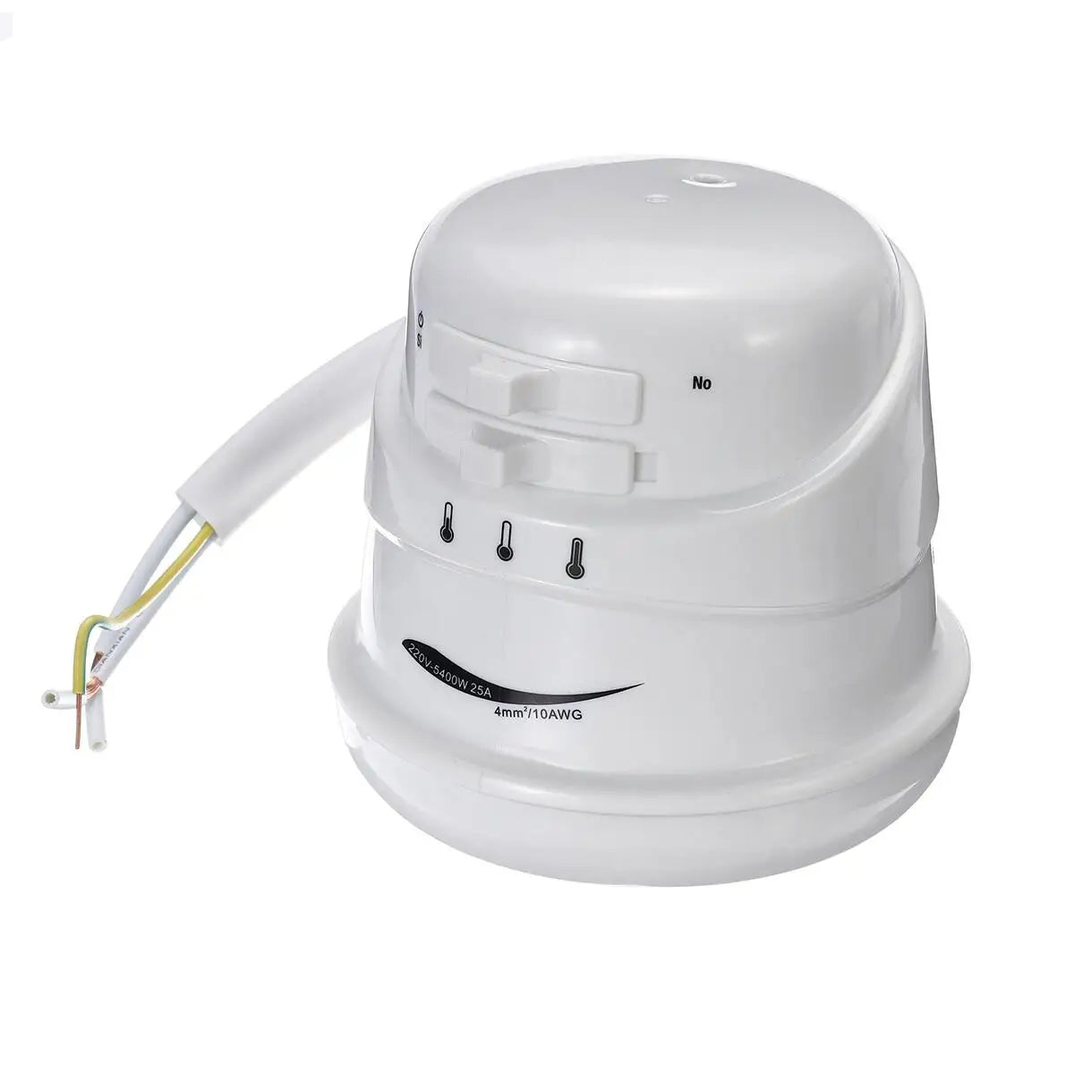 Ducha eléctrica de 2 m, 5400 W, calentador de agua instantáneo sin tanque, 3 temperaturas ajustables, portátil, 110 V/220 V