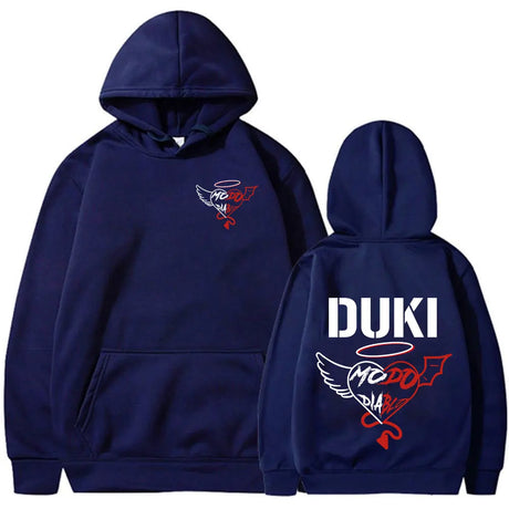 Rapper Duki Modo Dlablo Band Merch Hoodies Mens Women Clothing Fashion Hip Hop Oversized Sweatshirts Vintage Hip Hop Pullovers - Lootquake