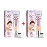 Crema de base CC, hidratante natural, resistente al agua, iluminadora, corrector, cobertura, control de grasa y manchas, maquillaje duradero.