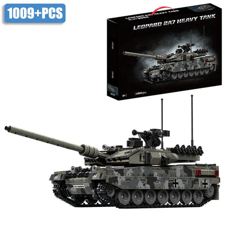 Military WW2 MOC Leopard 2A7 Army Main Battle Tank Soldiers Building Blocks Bricks M1 T90M Tank Set For Children Boys Gifts - Lootquake