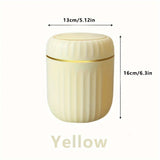 Elegant ultra large capacity mini trash bin with lid, stylish white and gold desktop trash bin suitable for home,office, bedroom