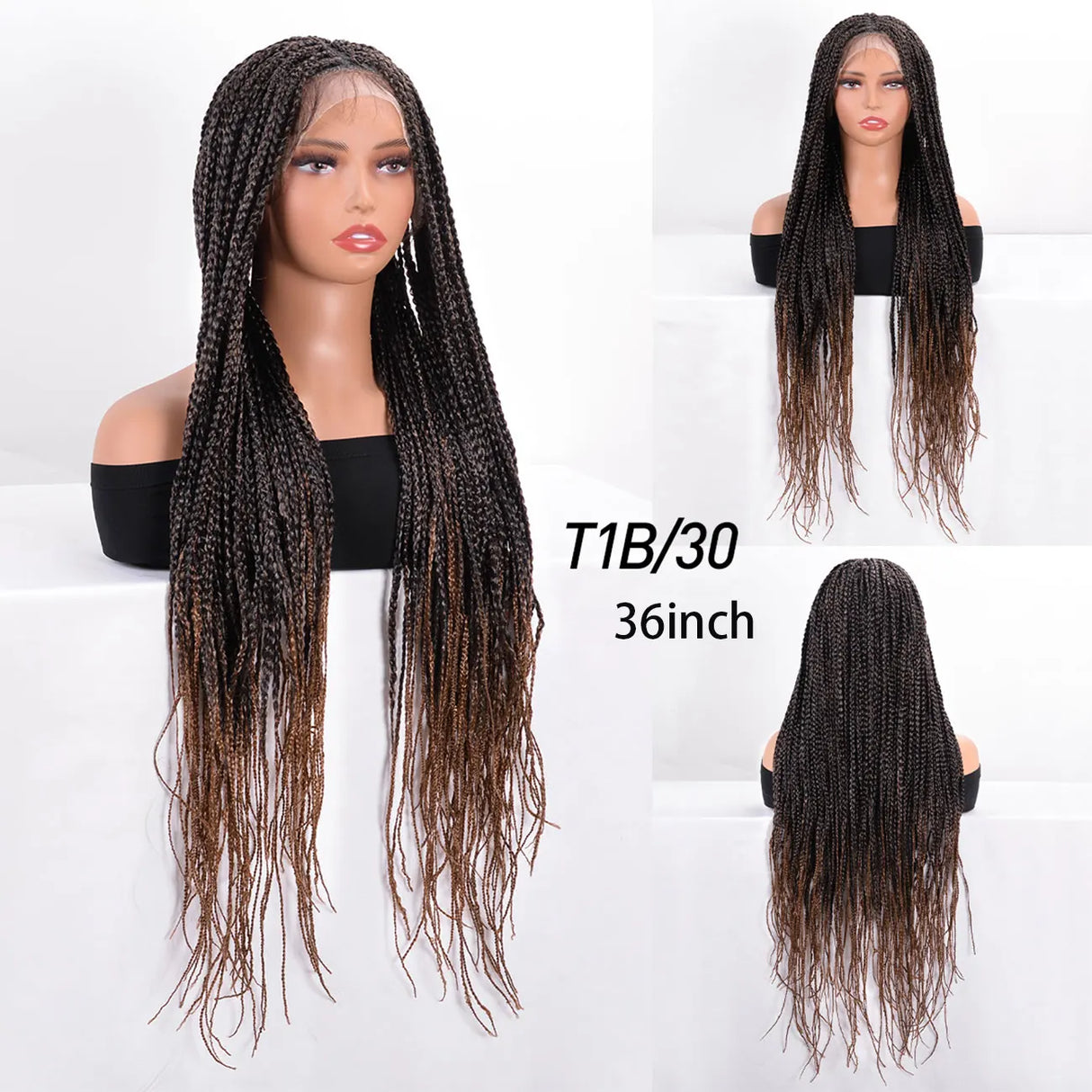Bohemian Box Braids Full Lace Wig | Knotless | Twist Braids | Synthetic Lace Front