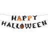 Halloween Party Paper Garland Bat Pumpkin Banner 2025 Happy Halloween Party Decoration for Home Trick or Treat Hanging Pendants