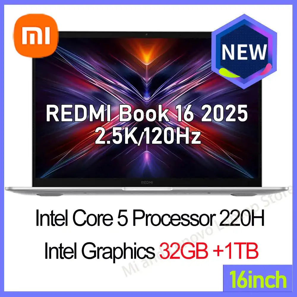 Xiaomi Redmi Book 16 2025 C5-220H Pantalla 2.5K 120Hz / Redmi Book 14 2025 C5-220H Pantalla 2.8K 120Hz