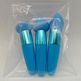 Lot de 3 pinceaux de maquillage pour femme, houppette à tête de champignon, pour fond de teint, correcteur, estompeur, avec manche lisse, outils de beauté