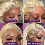 613 Blonde HD Lace Frontal Wig 13x4/13x6 Straight Human Hair Wigs Brazilian Remy