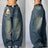 2024 New American Trend Retro Hip-hop Embroidery Pattern Baggy Jeans For Men And Women Y2K Harajuku Gothic Wide Pants Streetwear - Lootquake