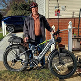 Bicicleta eléctrica BURCHDA RX80 para adultos, motor de 1000 W, batería de 48 V 20 Ah, neumáticos anchos todoterreno de 26", bicicleta eléctrica para montaña y nieve, ciclismo todoterreno
