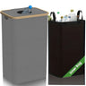 Poubelle de recyclage de cuisine 100 L et sacs de rangement, poubelle de recyclage de cuisine, poubelle de recyclage de bouteilles de grande capacité avec sacs fourre-tout amovibles,