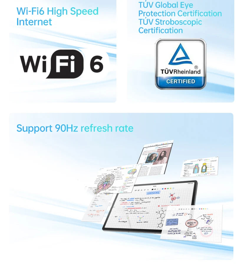 Nouvelle tablette Lenovo Tab Qitian K12/P12 TB370FU 8 Go 128 Go/256 Go MediaTek Dimensity 7050 12,7" LCD Android 13 10 200 mAh