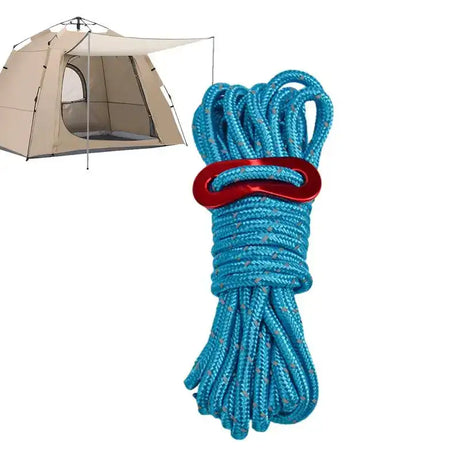 Outdoor 4M Reflective Guyline Camping Tent Cord Paracord Rope with Guyline Adjuster Tent Tarp Canopy Shelter Backpacking Rope - Lootquake